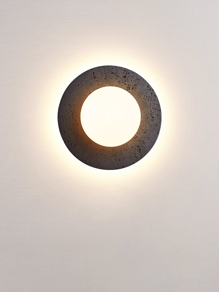 Crater Backlit Wall Light, Hardwired Wall Sconce, detail 13
