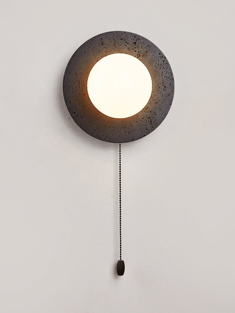 Crater Backlit Wall Light, Hardwired Wall Sconce, detail 14