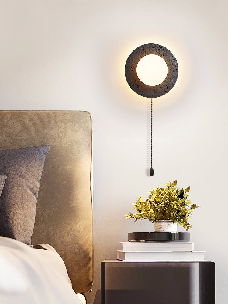 Crater Backlit Wall Light, Hardwired Wall Sconce, detail 6
