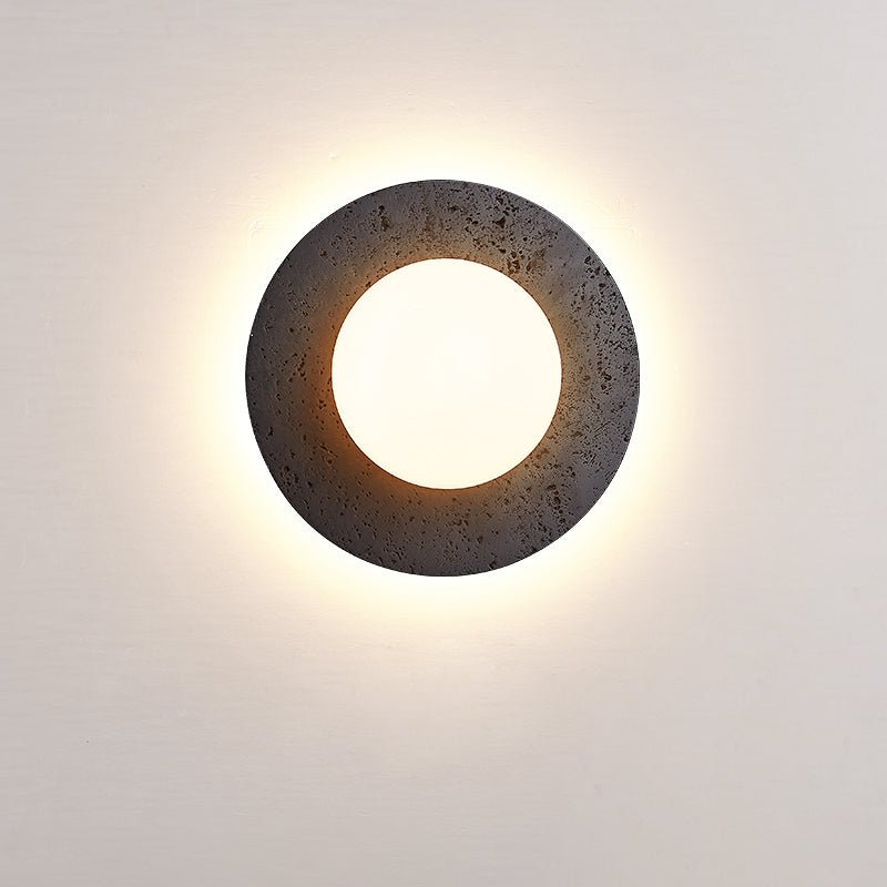 Crater Backlit Wall Light, Hardwired Wall Sconce, detail 12