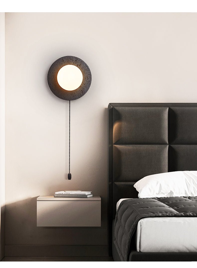 Crater Backlit Wall Light, Hardwired Wall Sconce, detail 10