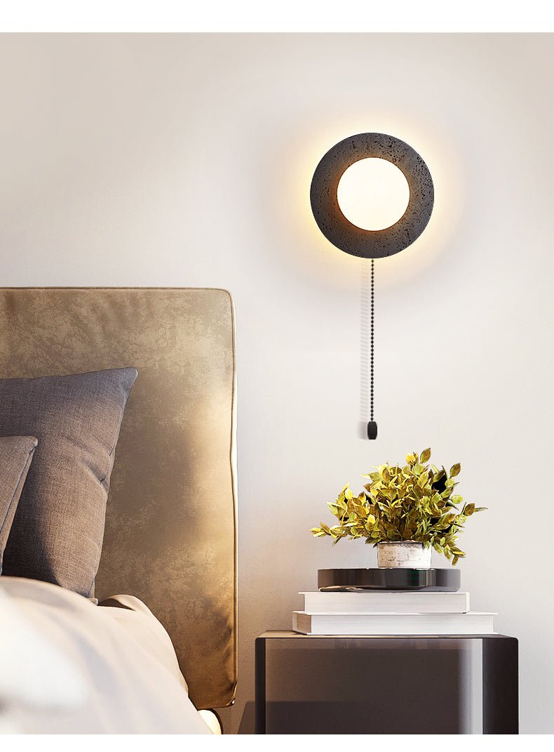 Crater Backlit Wall Light, Hardwired Wall Sconce, detail 11