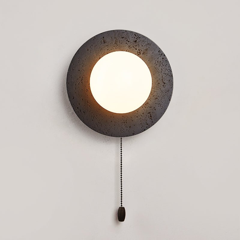 Crater Backlit Wall Light, Hardwired Wall Sconce, detail 17