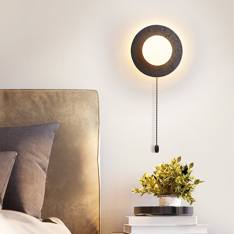 Crater Backlit Wall Light, Hardwired Wall Sconce, detail 15