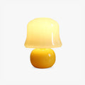 Creamy Mushroom Table Light, Bedside Table Lamp, Glass, ∅ 8.7″ x H 11.4″
