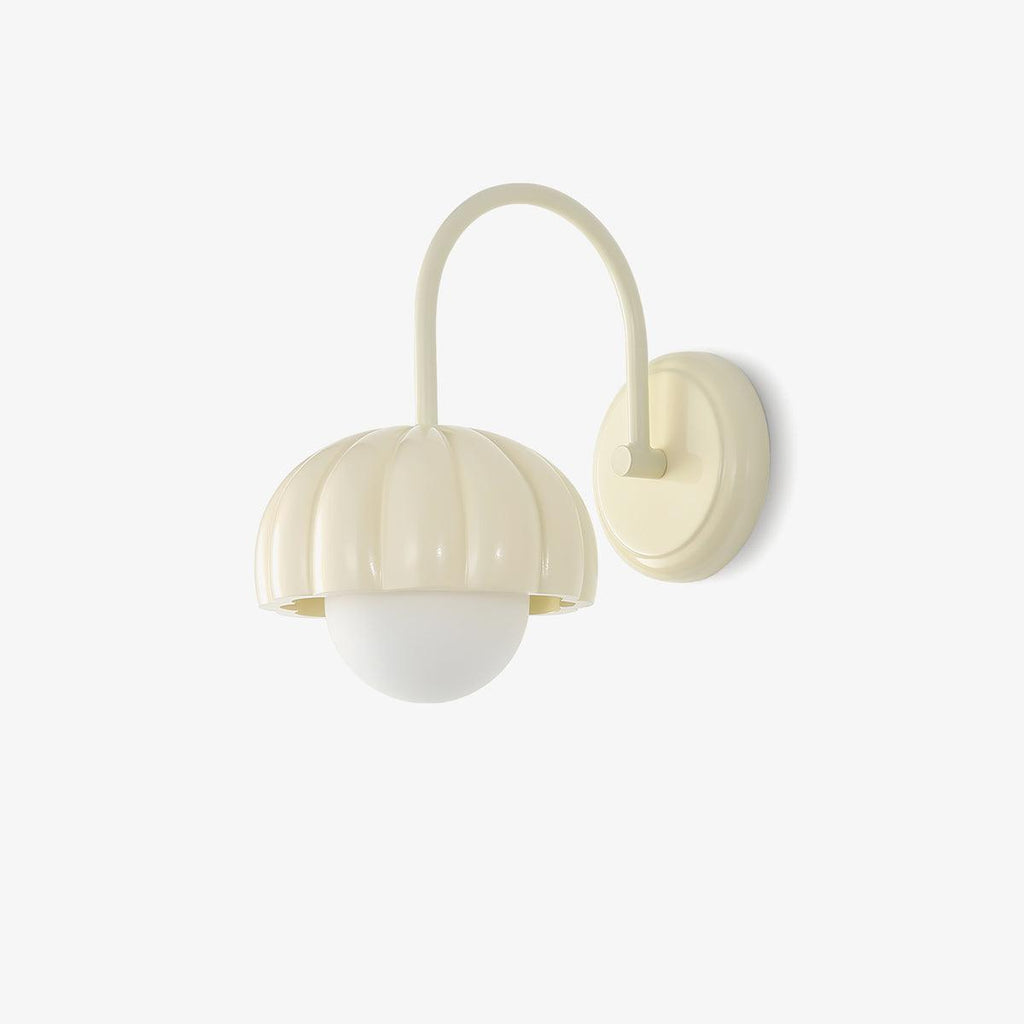 Creamy Pumpkin Wall Light, Hardwired Wall Sconce, detail 2