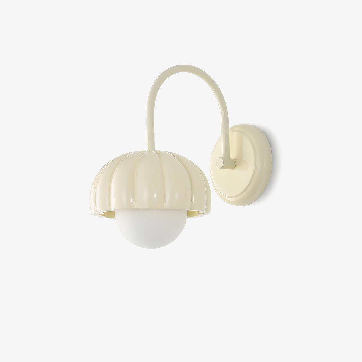Creamy Pumpkin Wall Light, Hardwired Wall Sconce, detail 2