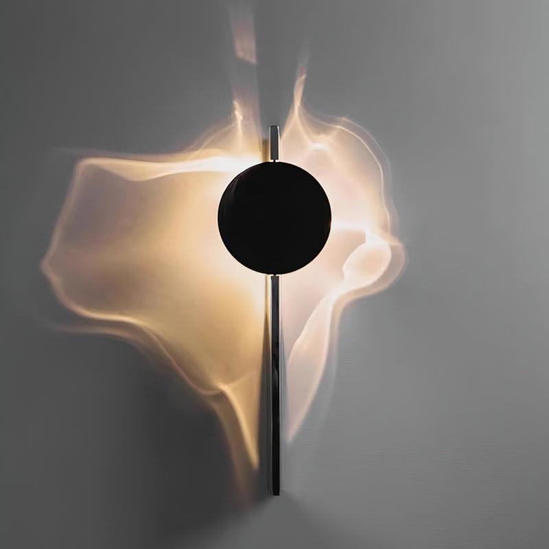 Creative Light And Shadow Wall Light, Hardwired Wall Sconce, Stainless steel, Dia 10.5cm x H 33cm