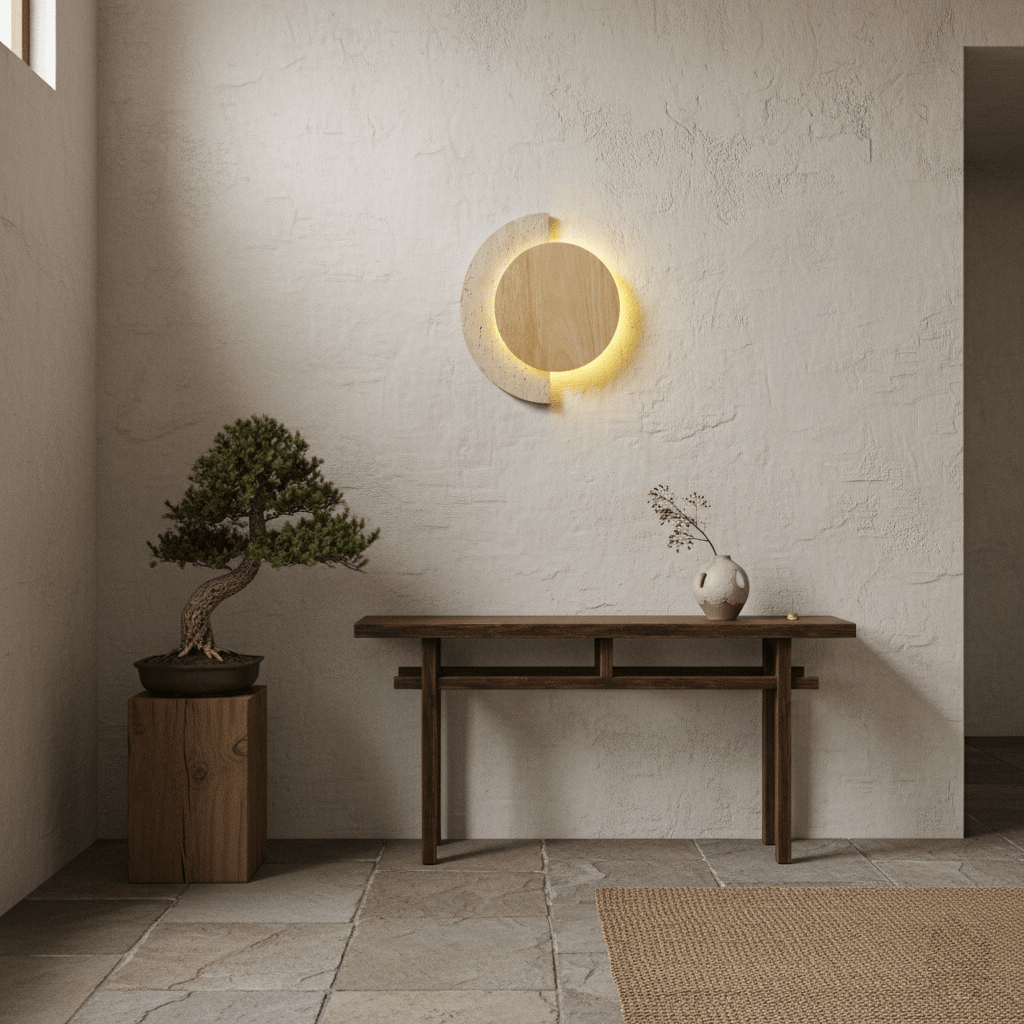 Crescent Halo Wall Light, Hardwired Wall Sconce, detail 10