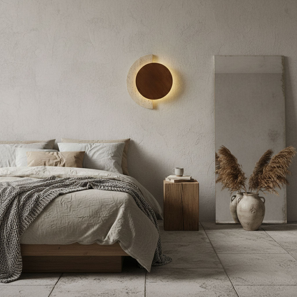 Crescent Halo Wall Light, Hardwired Wall Sconce, detail 8