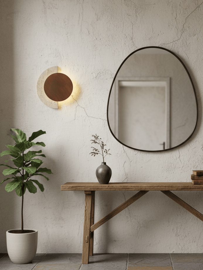 Crescent Halo Wall Light, Hardwired Wall Sconce, detail 7