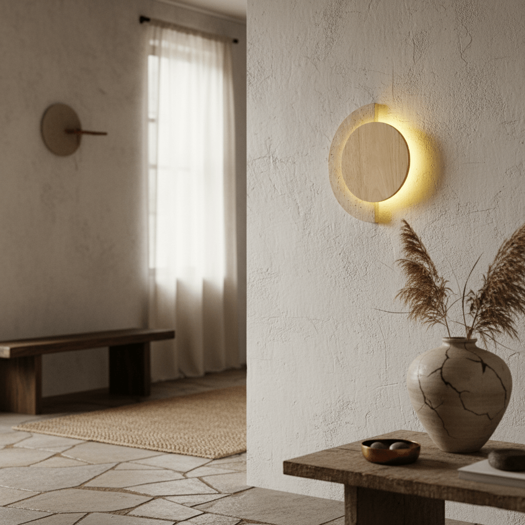 Crescent Halo Wall Light, Hardwired Wall Sconce, detail 11