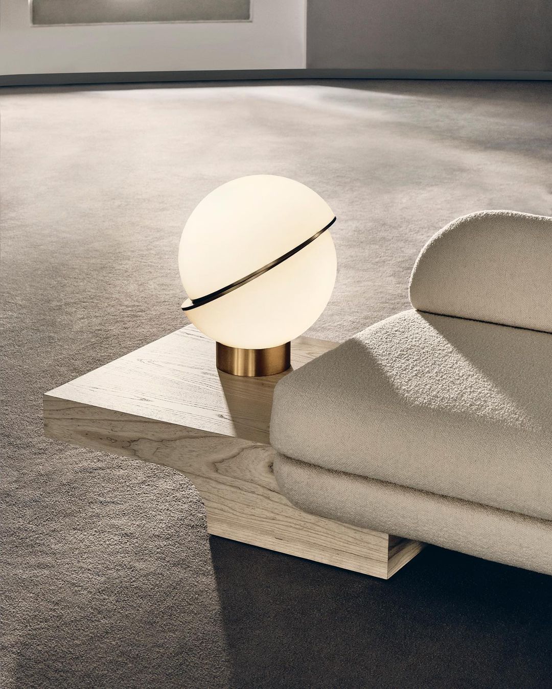 Crescent Table Light, Bedside Table Lamp, detail 2