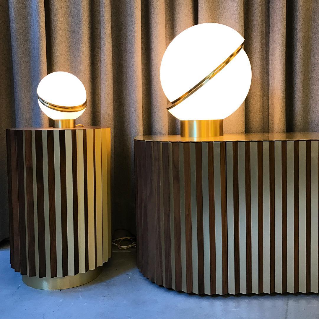Crescent Table Light, Bedside Table Lamp, detail 3