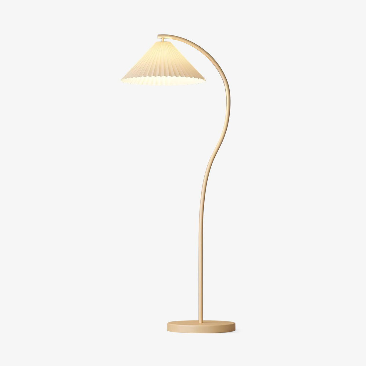 Crescini Pleated Floor Light, Floor Lamp, Metal, ∅ 11.8″ x H 59.8″