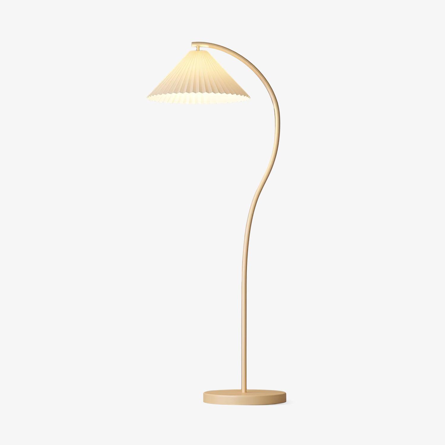 Crescini Pleated Floor Light, Floor Lamp, Metal, ∅ 11.8″ x H 59.8″