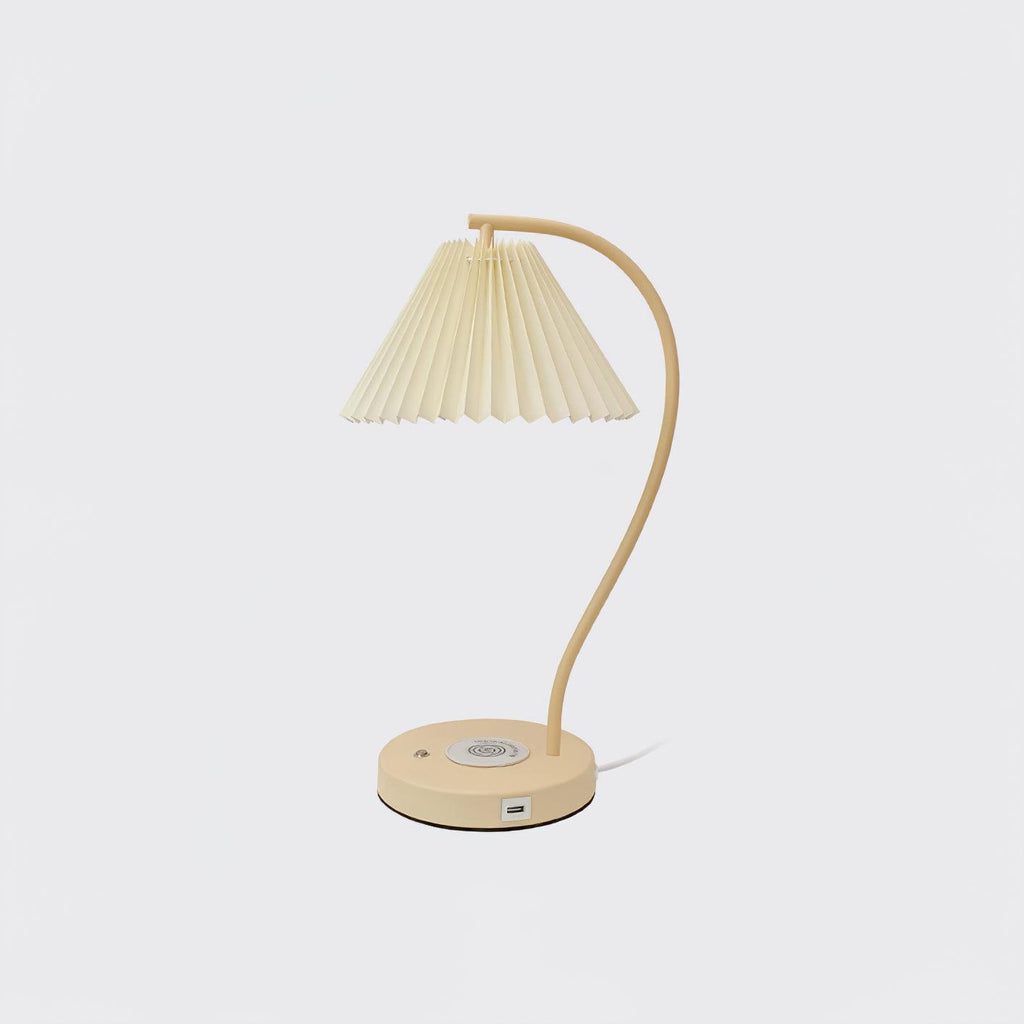 Crescini Pleated Table Light, Bedside Table Lamp, detail 10