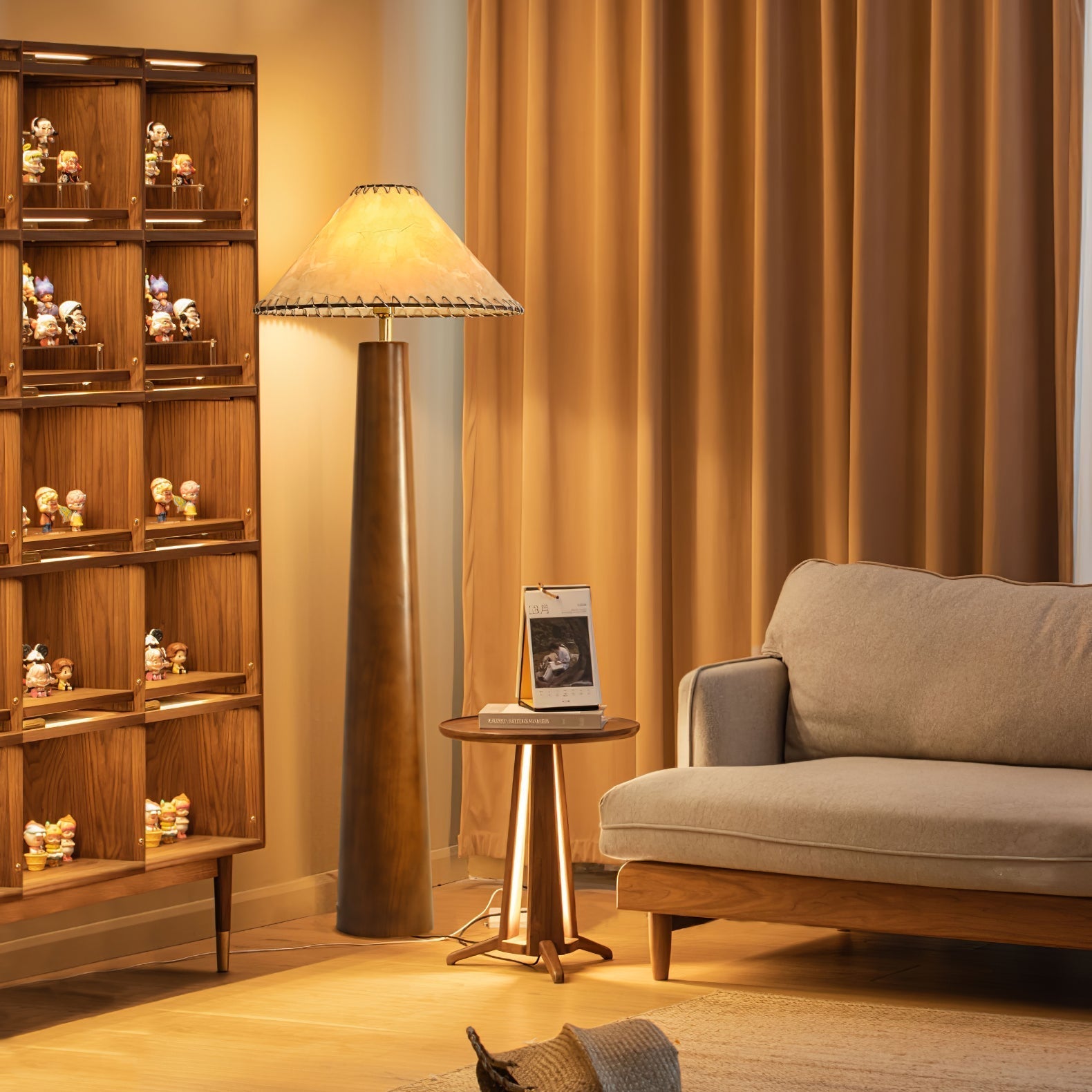 Crestview Paper Column Floor Light, Floor Lamp, detail 3