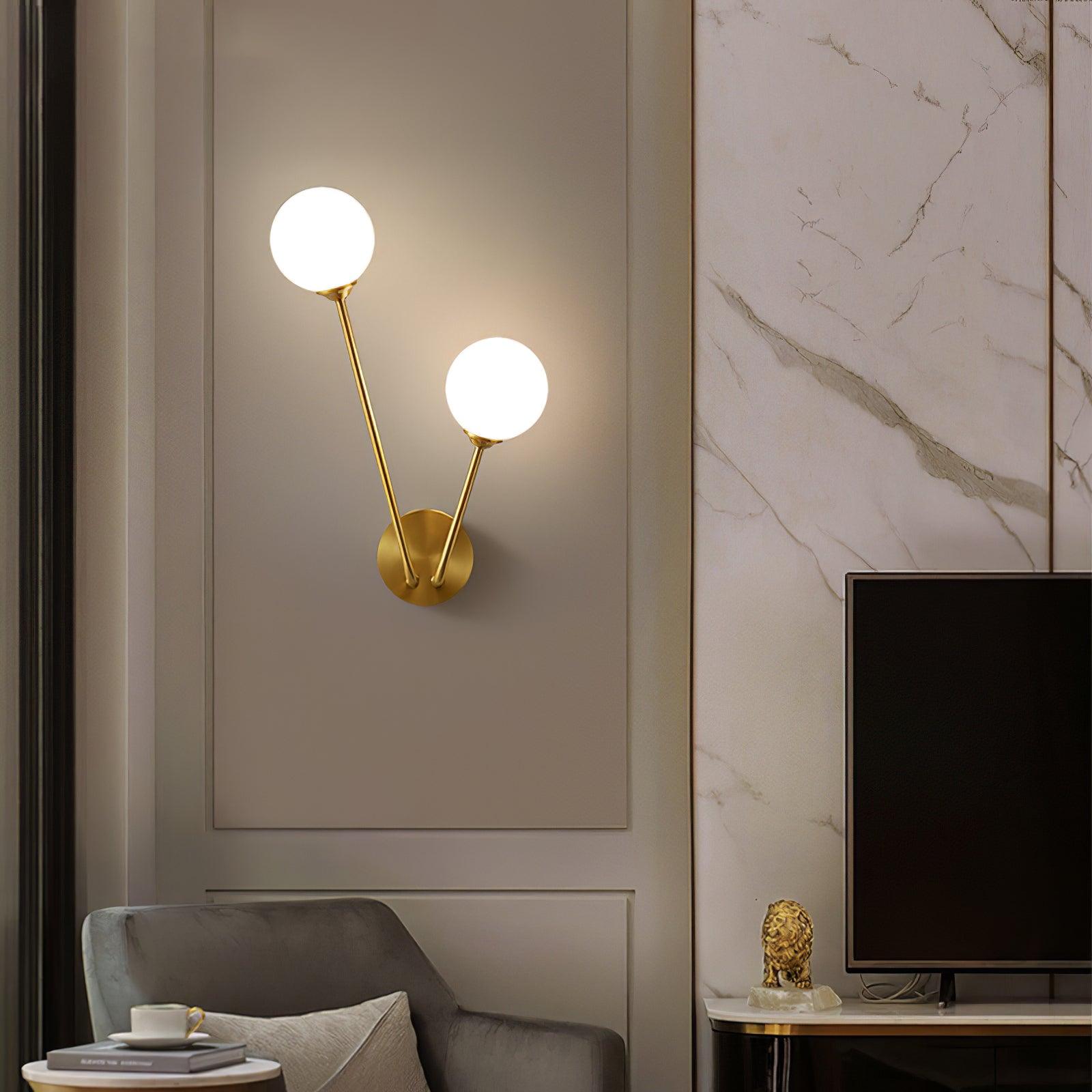 Crystal Branch Wall Light, Hardwired Wall Sconce, detail 4
