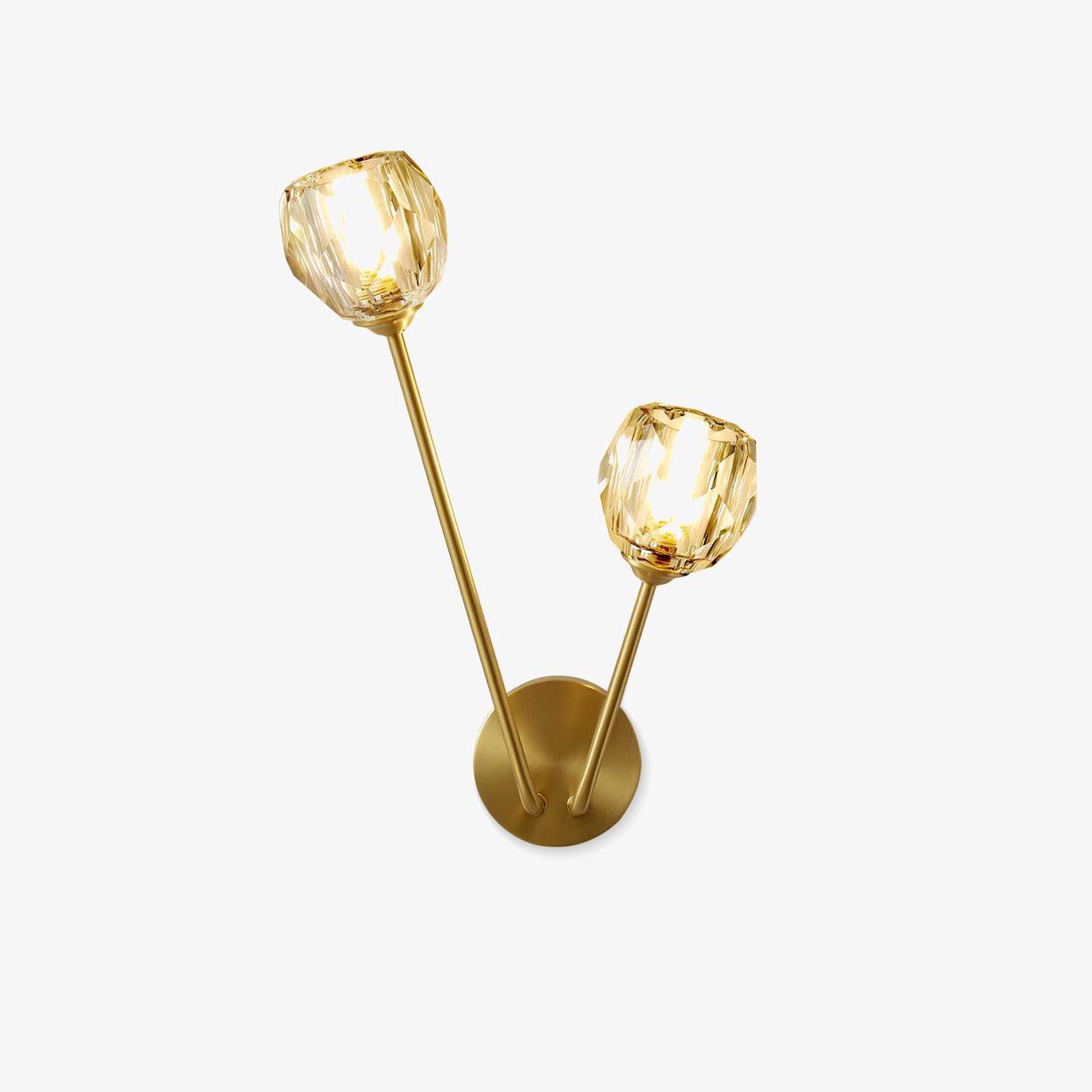 Crystal Branch Wall Light, Hardwired Wall Sconce, detail 2
