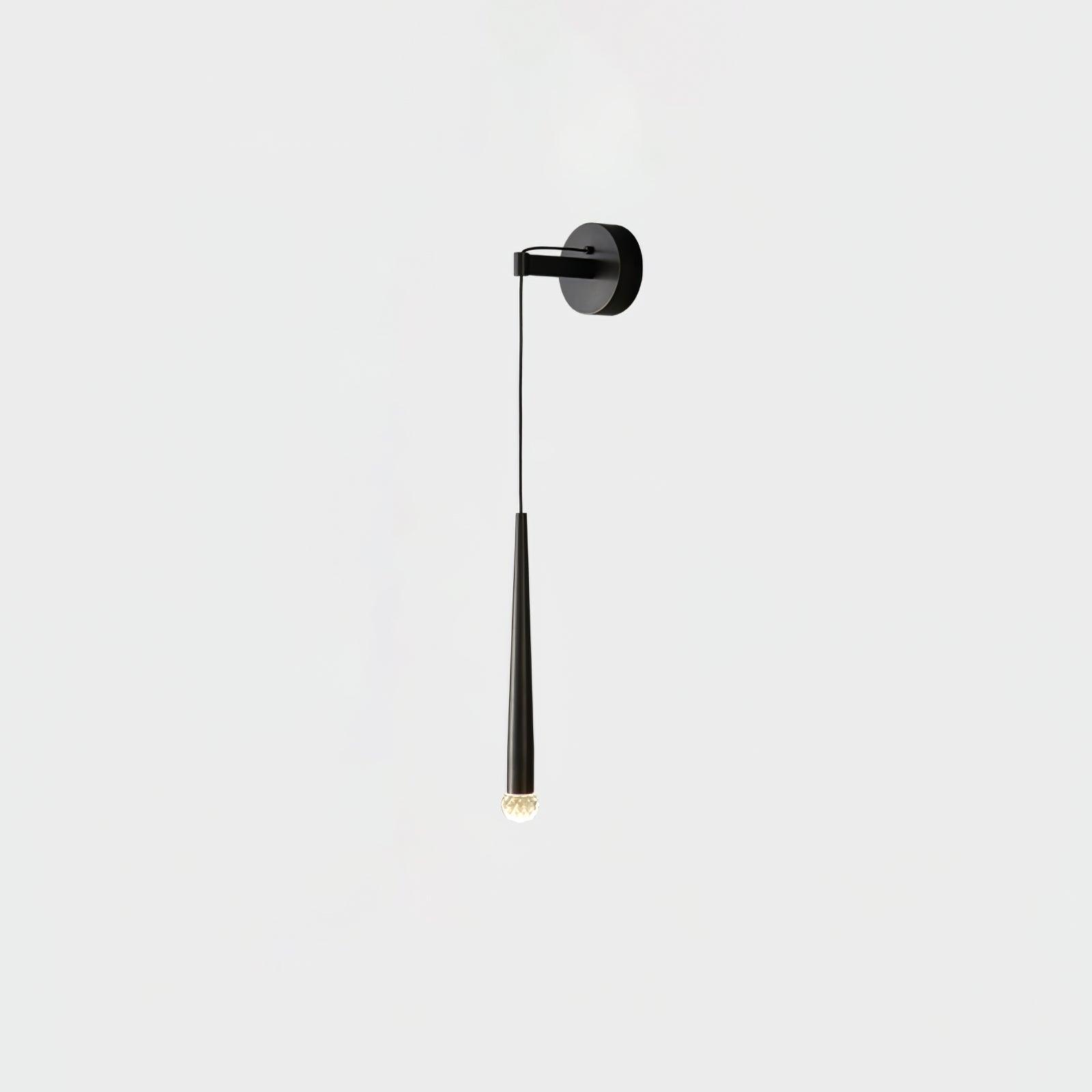 Crystal Conical Wall Light, Hardwired Wall Sconce, detail 10