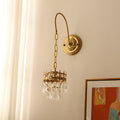 Crystal Crown Wall Light - Model A: Dia 17cm x W... Crystal, Hardwired Wall Sconce, Model A: Dia 17cm x W 28.8cm x
