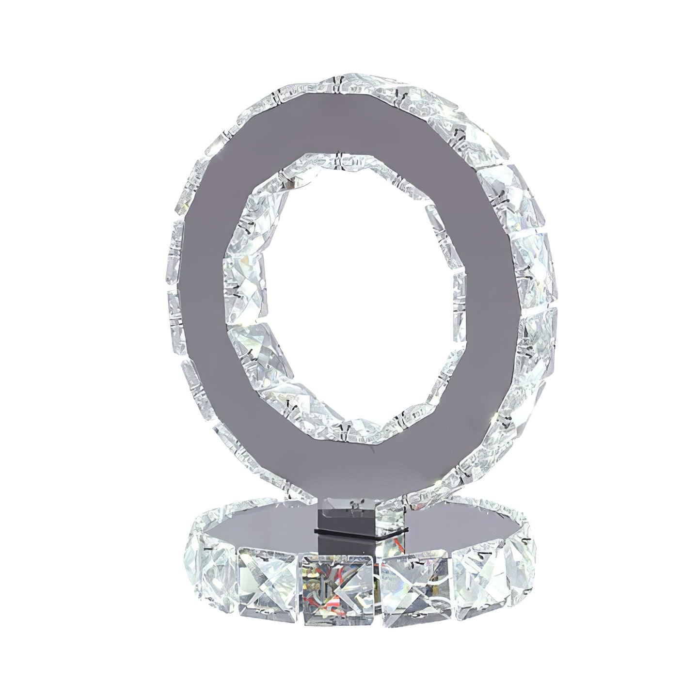 Crystal Rings Table Light, Bedside Table Lamp, detail 5