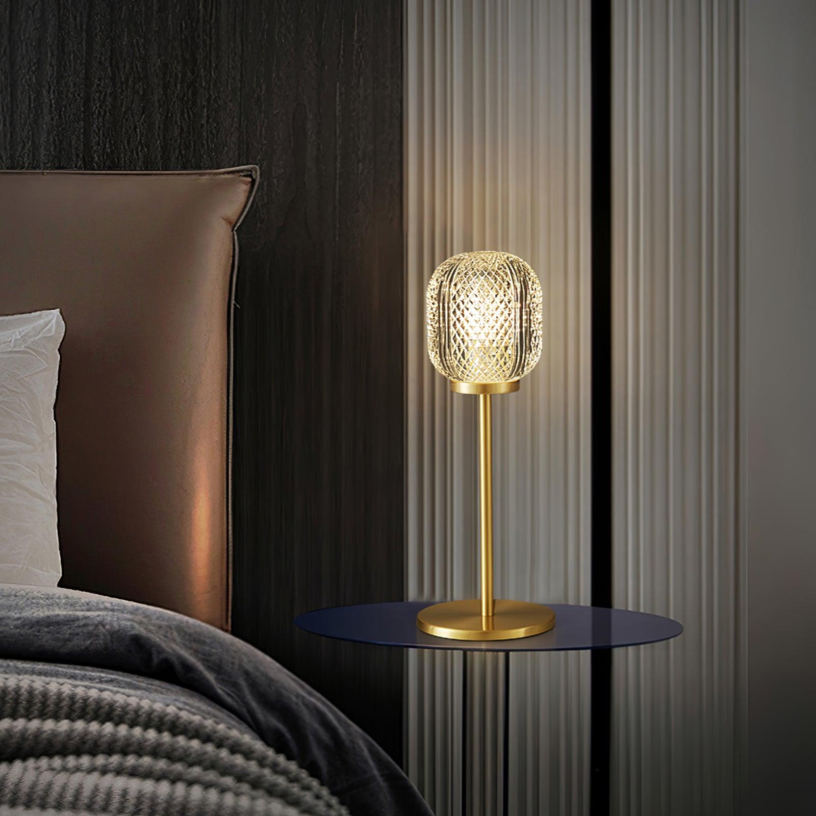 Crystal Tealight Table Light, Bedside Table Lamp, detail 4