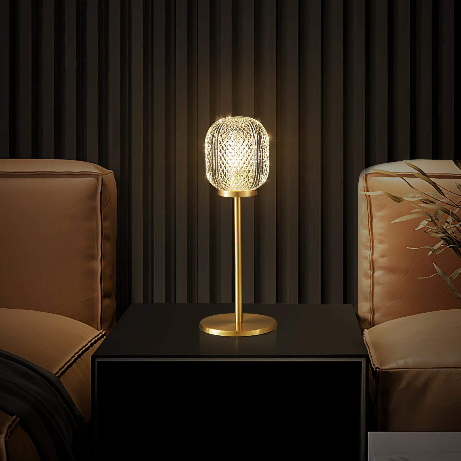 Crystal Tealight Table Light, Bedside Table Lamp, detail 5