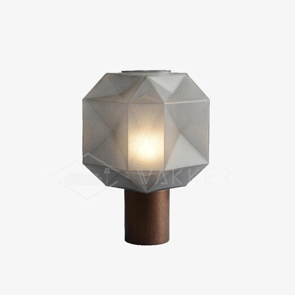 Cubo Table Light, Bedside Table Lamp, Metal, ∅ 11″ x H 15.7″
