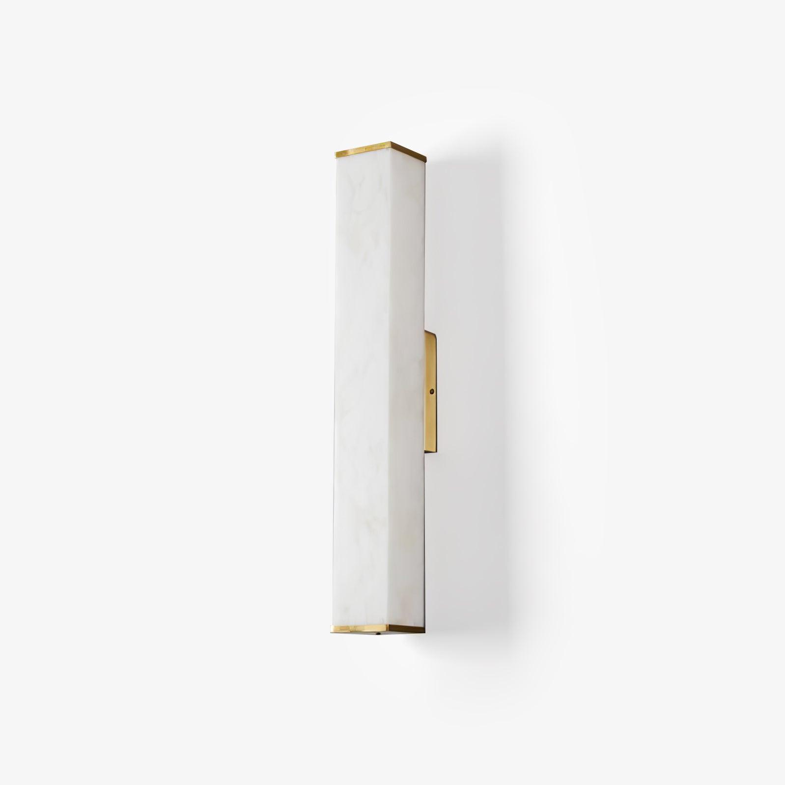 Cuboid Alabaster Wall Light, Hardwired Wall Sconce, detail 2