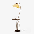 Curve With Table Floor Light, Floor Lamp, Brass, ∅ 11.8″ x H 55.1″
