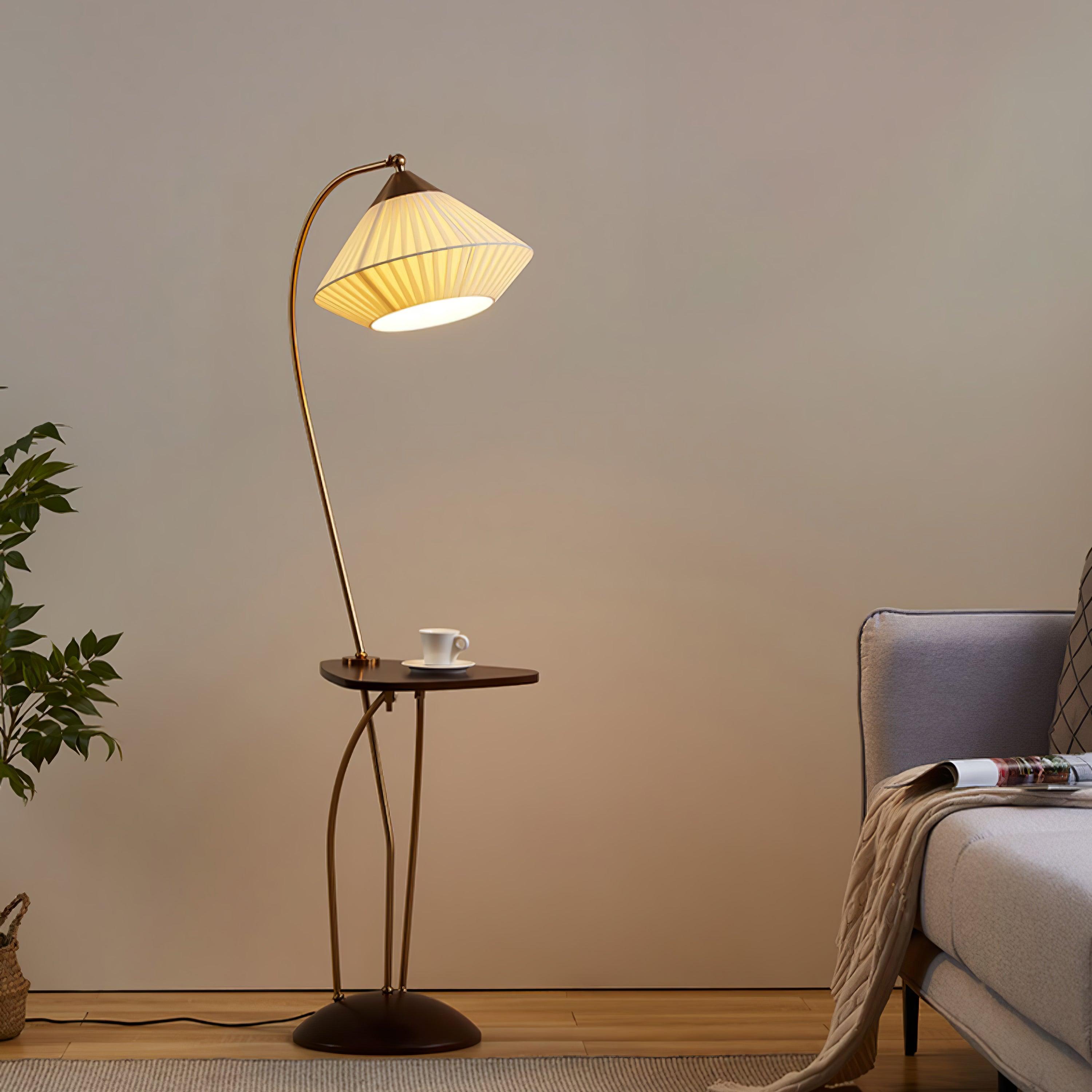 Curve With Table Floor Light, Floor Lamp, detail 3