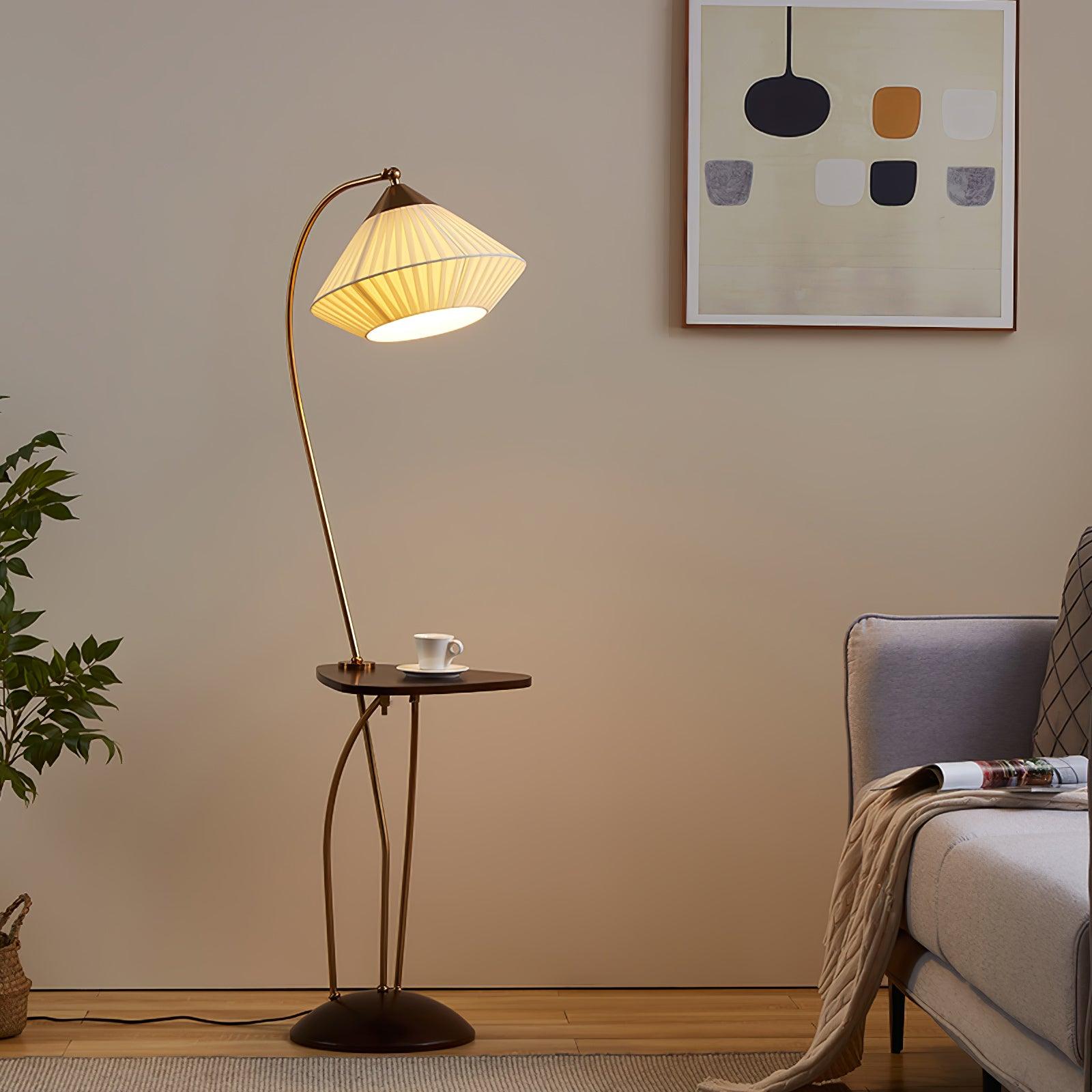 Curve With Table Floor Light, Floor Lamp, detail 2