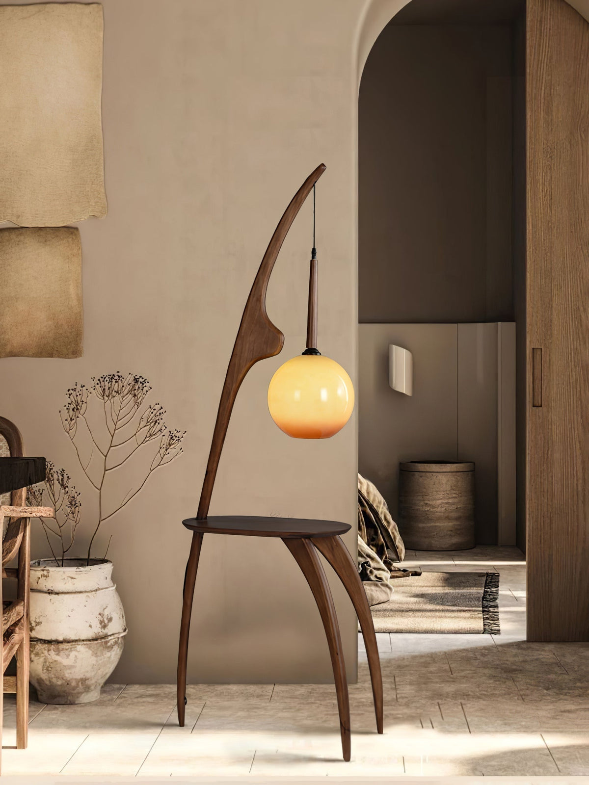 Curved Mantis Arm Floor Light, Floor Lamp, detail 16