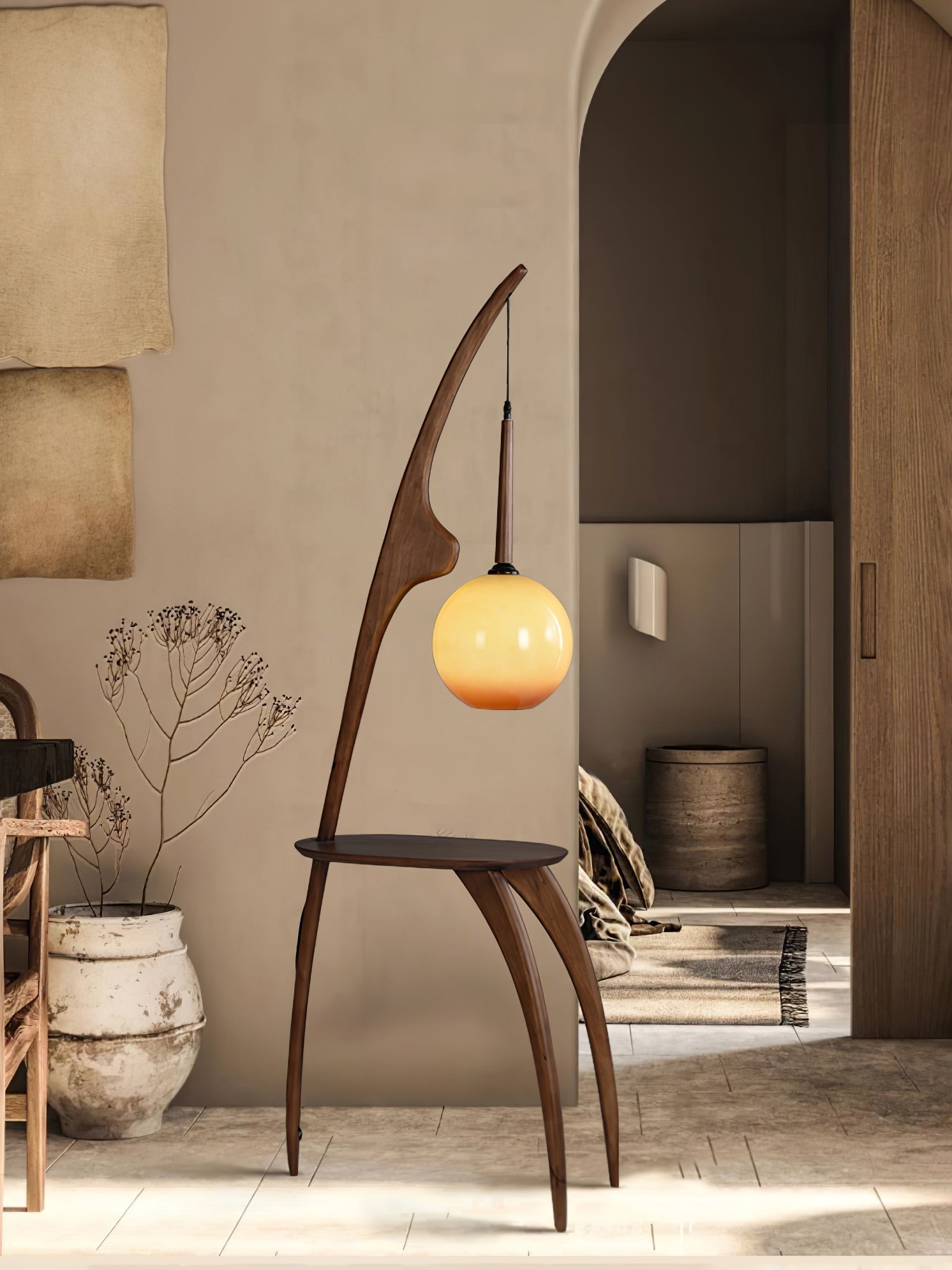 Curved Mantis Arm Floor Light, Floor Lamp, detail 16