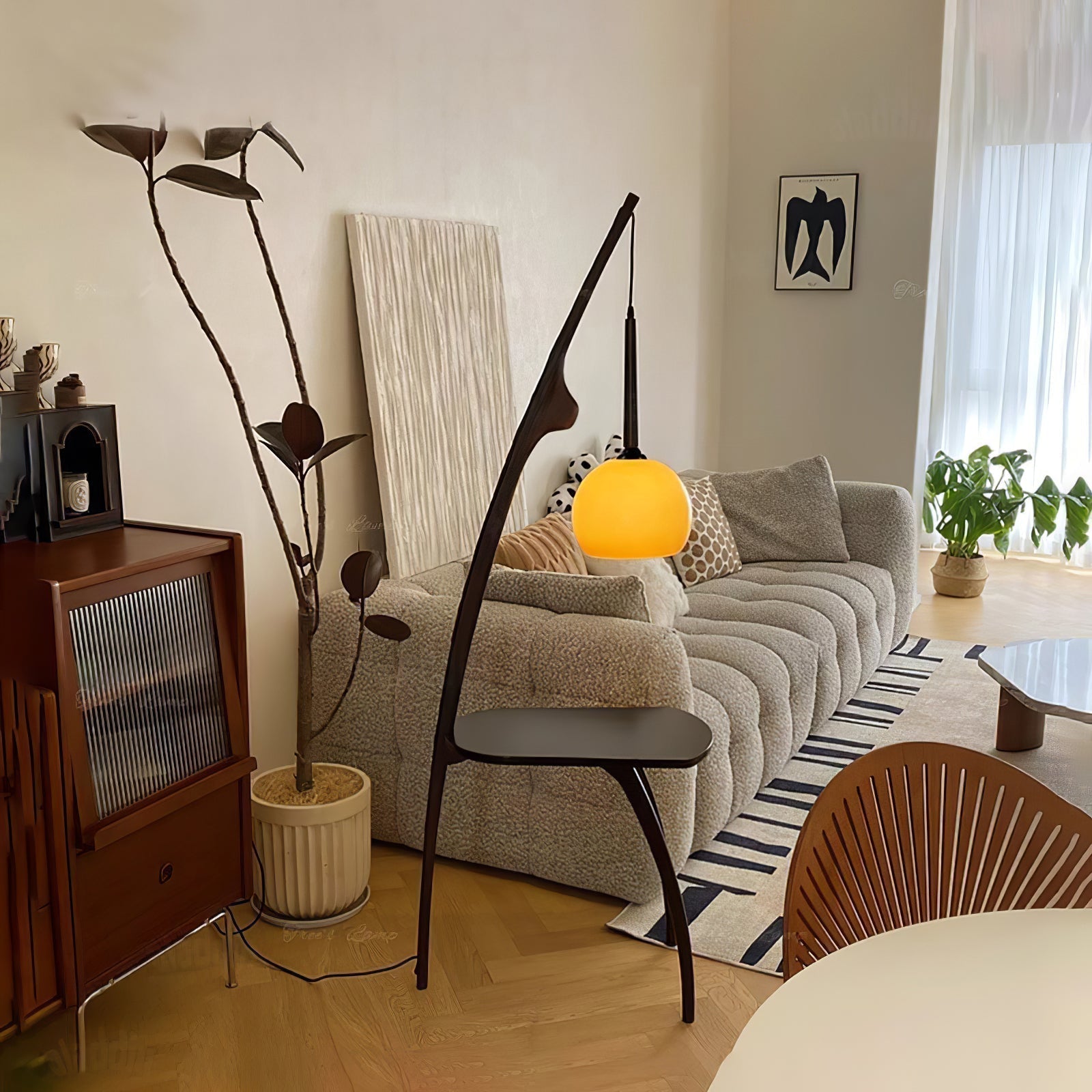 Curved Mantis Arm Floor Light, Floor Lamp, detail 28