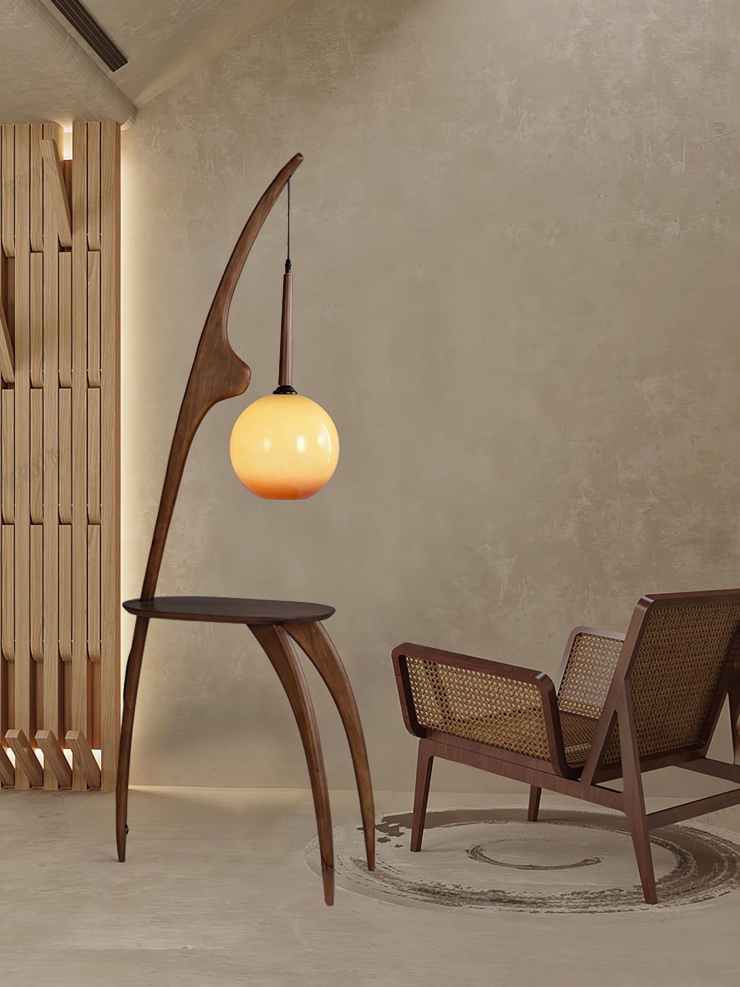 Curved Mantis Arm Floor Light, Floor Lamp, detail 12