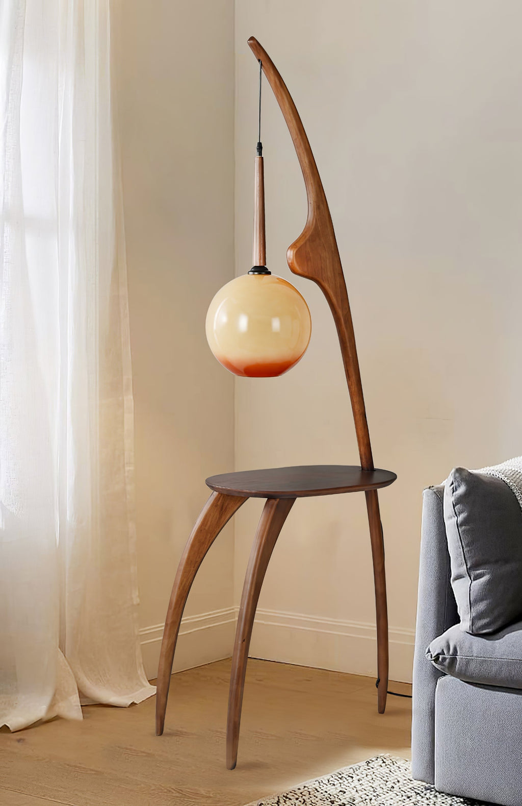 Curved Mantis Arm Floor Light, Floor Lamp, detail 47