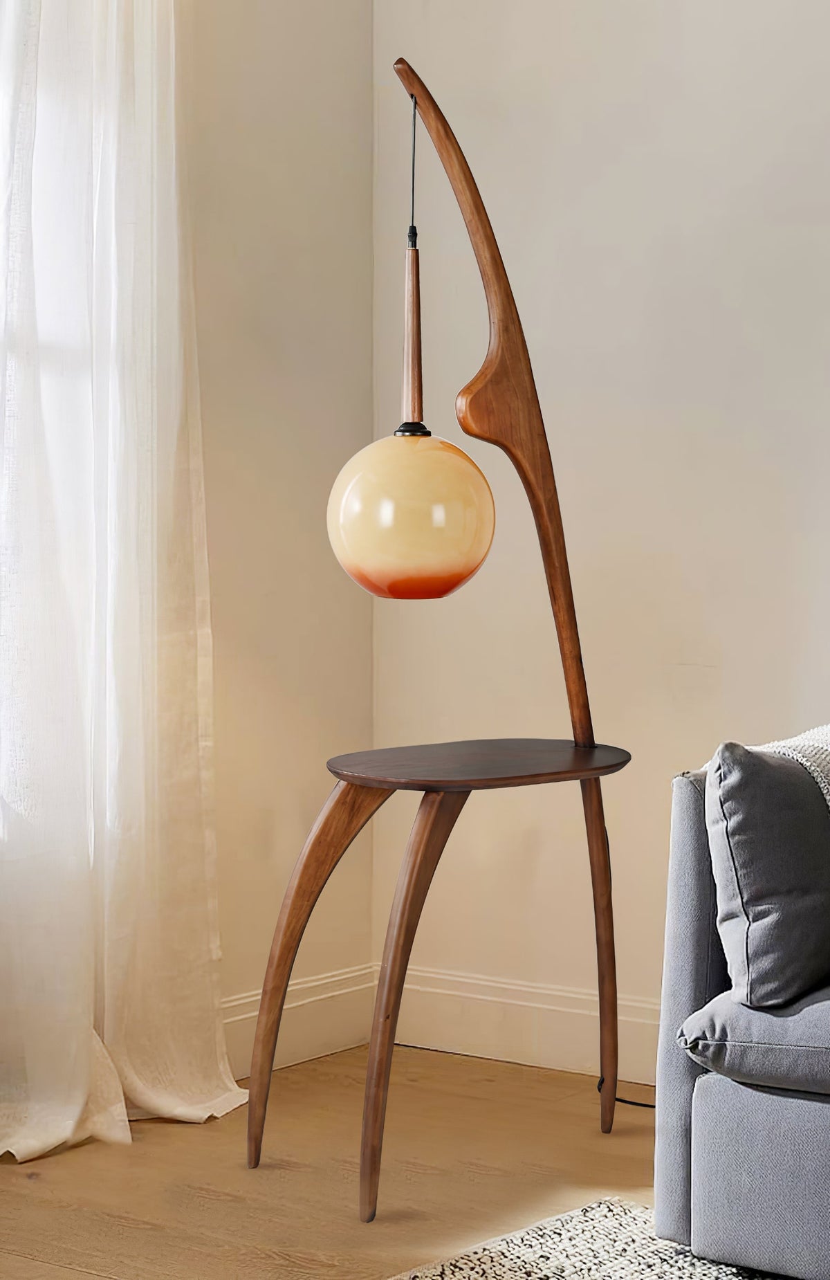 Curved Mantis Arm Floor Light, Floor Lamp, detail 47