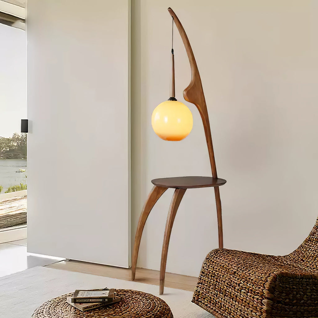 Curved Mantis Arm Floor Light, Floor Lamp, detail 2