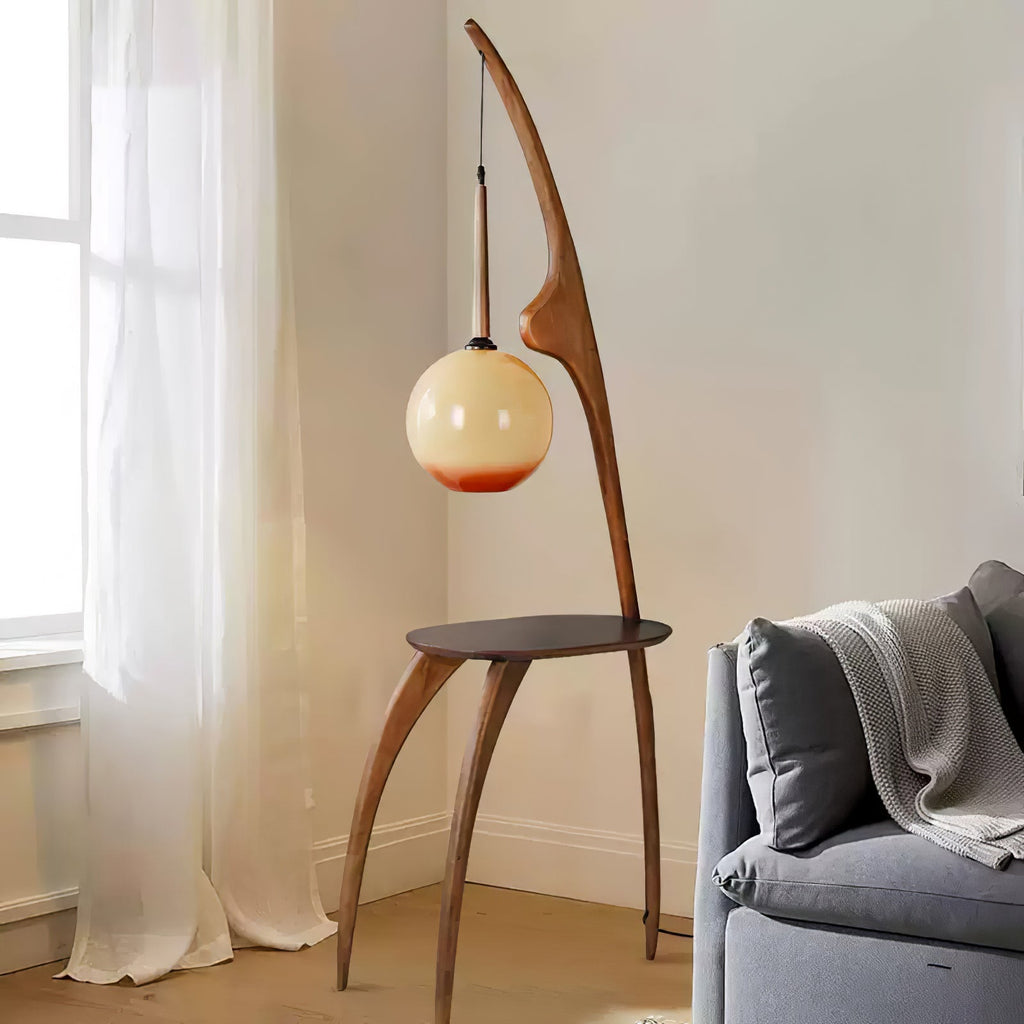 Curved Mantis Arm Floor Light, Floor Lamp, detail 4