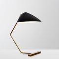 Curvilinear Mid-Century Table Light, Bedside Table Lamp, Metal, L 46cm x H 54cm