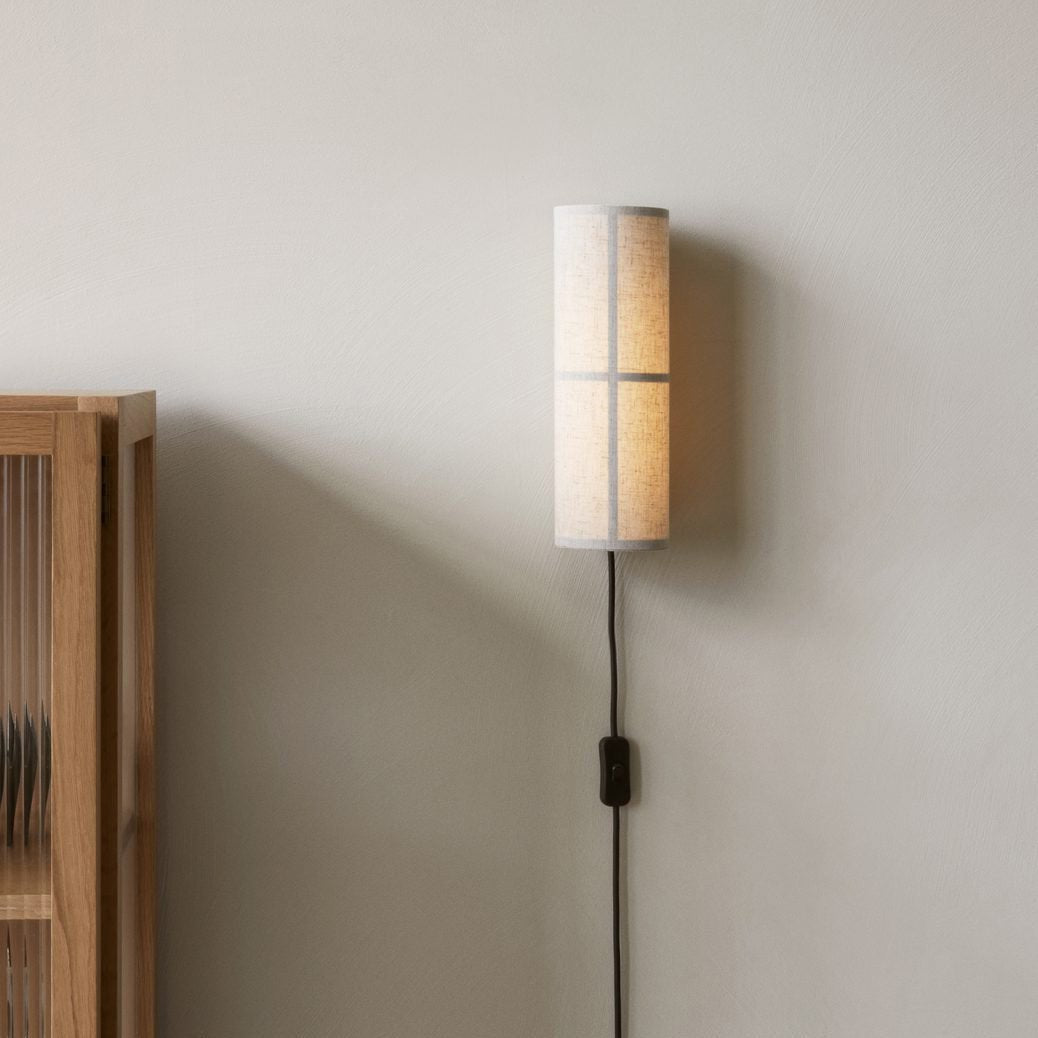 Cylinder Fabric Plug-In Wall Light, Plug-In Wall Sconce, detail 10