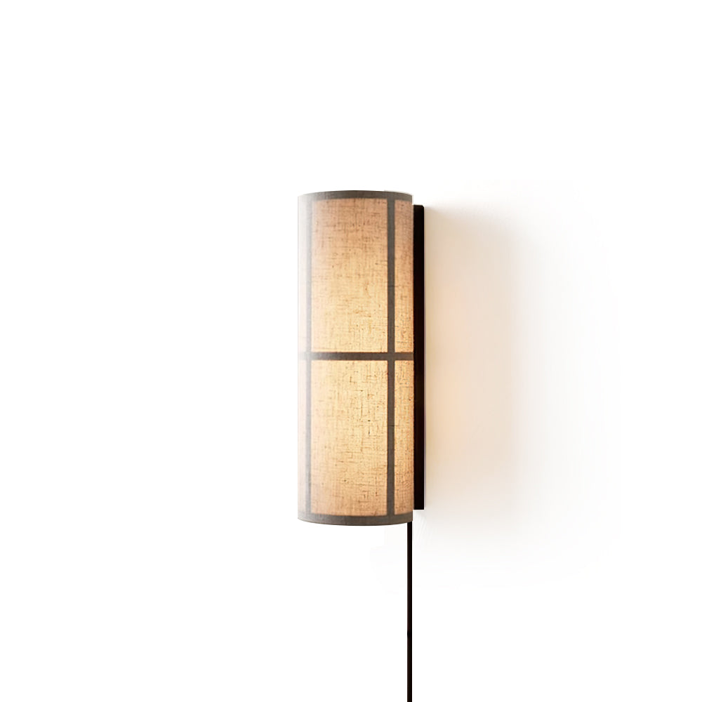 Cylinder Fabric Wall Light, Hardwired Wall Sconce, detail 18