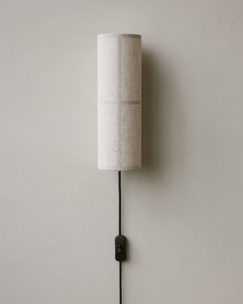 Cylinder Fabric Plug-In Wall Light, Plug-In Wall Sconce, detail 13