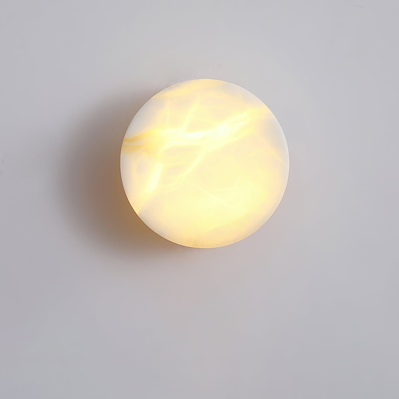 Cylindrical Alabaster Wall Light, Hardwired Wall Sconce, detail 4