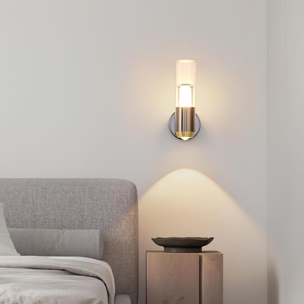 Cylindrical Contemporary Wall Light, Hardwired Wall Sconce, detail 4