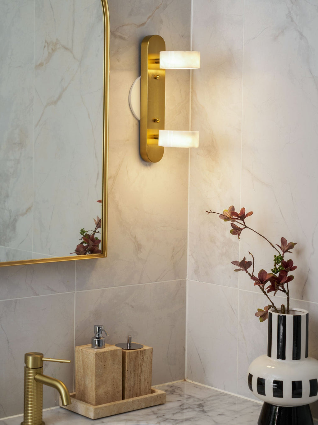 Traviso Trio Vanity Fixture, Bathroom Vanity Light, detail 10