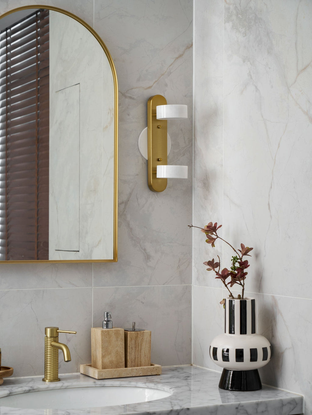 Traviso Trio Vanity Fixture, Bathroom Vanity Light, detail 8